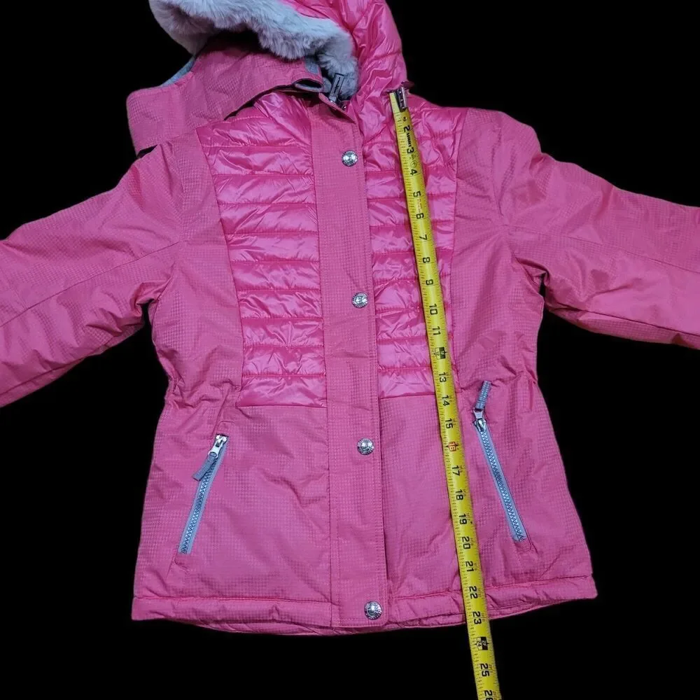 NWT ZeroXposur Girls Snowboarding Heavyweight Jacket & Headband‎ Sz 10/12 Pink